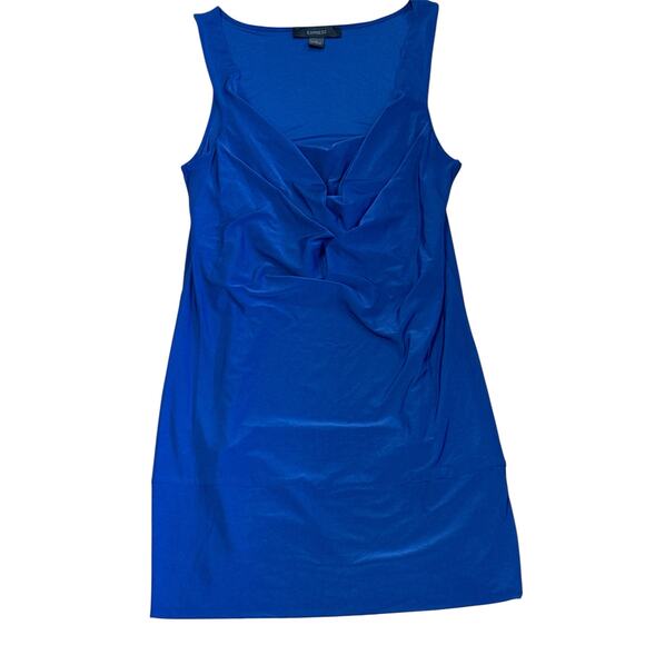 Express Y2K Small Blue layered Tank top sleeveless stretch office evening - Picture 1 of 7